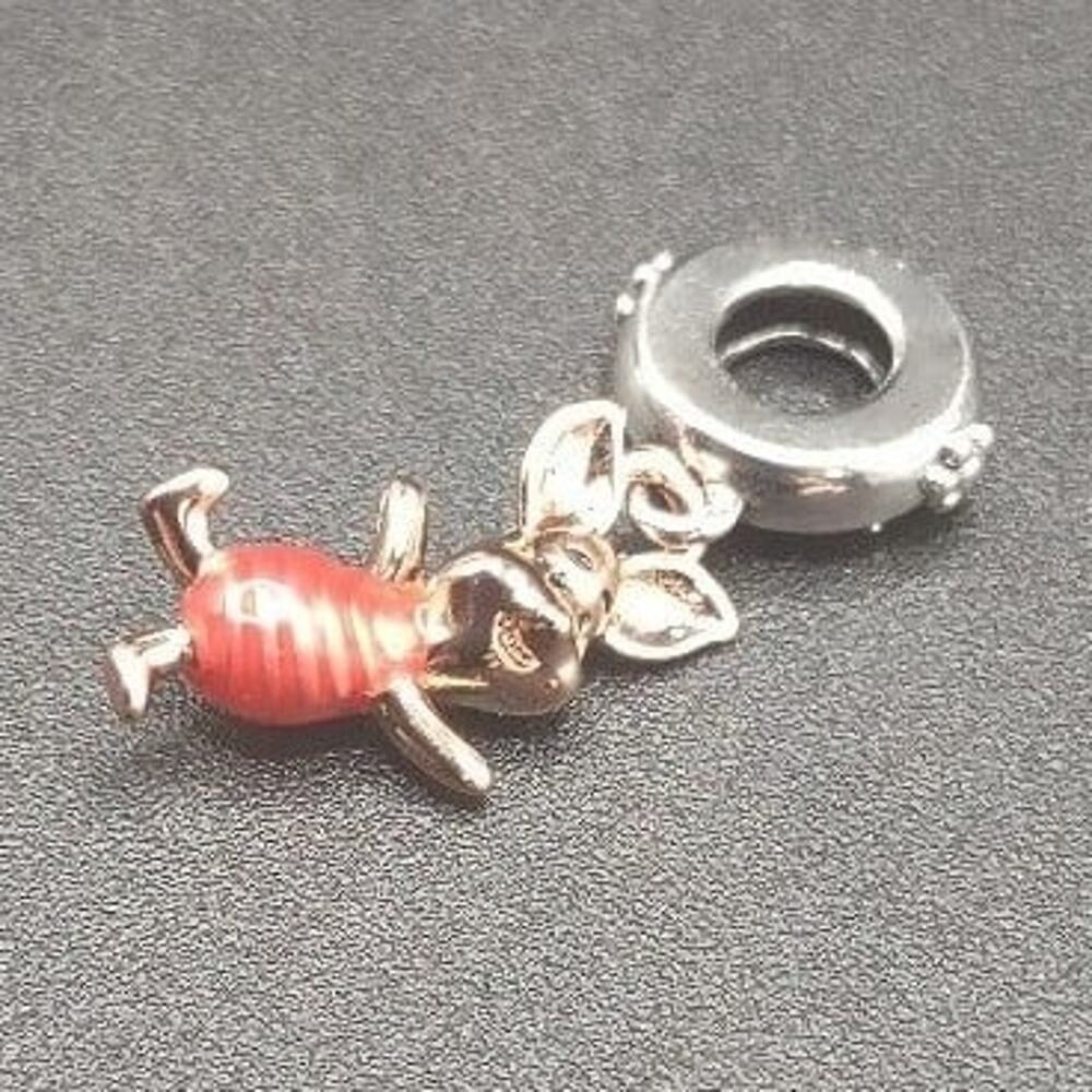 925 Silver Piglet Winnie The Pooh Charm Bead Disney Anniversary Birthday Gift